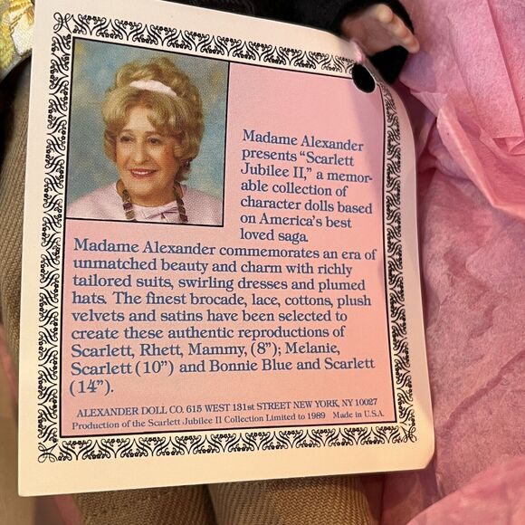 Vitg Madame Alexander Rhett‎ Butler Gone with the Wind Doll #1380 W/ Tag and Box - Picture 7 of 11